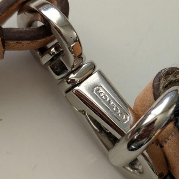 Vintage Coach Y2K Denim And Vachetta Shoulder/Handbag. - Picture 10 of 12